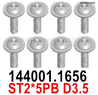 Wltoys 144002 Screws Parts-144001.1656 Screws. 2.5x8PWM6.Total 8pcs.