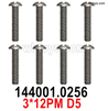Wltoys 144002 Screws Parts-12401.0256 Screws. 3x12PM D5.Total 8pcs.