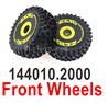 Wltoys 144010 Front Wheel unit. 144010.2000. Front Tires. 2 Set.