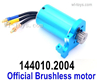 Wltoys 144010 Upgrade Brushless Motor + Steel Motor Gear + Motor Base. 144010.2004.
