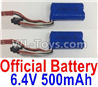 Wltoys 18401 Lipo Battery,6.4V 500mAh battery(2pcs)-0914