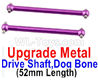 Wltoys 184012 Parts-16-06-03 A949-25 Upgrade Metal Drive Shaft,Dog Bone(2pcs)-Purple,Wltoys 184012 Rc Racing Car Truck Spare Parts,High speed Wltoys 184012 1:18 Scale 4wd,2.4G Spare Parts Accessories,F1 184012 On Road Drift Racing Truck Car Parts