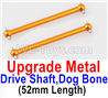 Wltoys 184012 Parts-16-06-04 A949-25 Upgrade Metal Drive Shaft,Dog Bone(2pcs)-Yellow,Wltoys 184012 Rc Racing Car Truck Spare Parts,High speed Wltoys 184012 1:18 Scale 4wd,2.4G Spare Parts Accessories,F1 184012 On Road Drift Racing Truck Car Parts