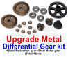 Wltoys 184012 Parts-18-06 Upgrade All metal Differential Gear kit + Upgrade Steel Reduction gear+ Upgrade Steel Motor gear(Total 18pcs),Wltoys 184012 Rc Racing Car Truck Spare Parts,High speed Wltoys 184012 1:18 Scale 4wd,2.4G Spare Parts Accessories,F1 1