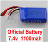 Wltoys 184012 Parts-28-01 A949-27 Official 7.4v 1100mah battery(1pcs),Wltoys 184012 Rc Racing Car Truck Spare Parts,High speed Wltoys 184012 1:18 Scale 4wd,2.4G Spare Parts Accessories,F1 184012 On Road Drift Racing Truck Car Parts