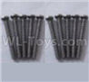 Wltoys 184012 Parts-53-05 A949-41 Round head self-tapping screws-M2X16(10PCS),Wltoys 184012 Rc Racing Car Truck Spare Parts,High speed Wltoys 184012 1:18 Scale 4wd,2.4G Spare Parts Accessories,F1 184012 On Road Drift Racing Truck Car Parts
