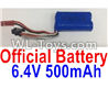 Wltoys 18402 Battery,6.4V 500mAh battery(1pcs)