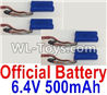 Wltoys 18402 6.4V 500mAh battery(4pcs)