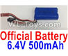 Wltoys 18403 Battery,6.4V 500mAh battery(1pcs)