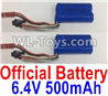 Wltoys 18403 Lipo Batteries,6.4V 500mAh battery(2pcs)