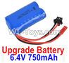Wltoys 18404 Upgrade 6.4V 750mAh battery(1pcs)-52X32X16mm