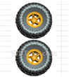Wltoys 18428-B Wheel unit(2pcs)-Orange
