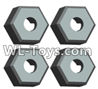 Wltoys 18429 Plastic Combination device, six angle wheel seat(4pcs)