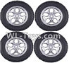 Wltoys 18429 Whole wheel unit(4 set)-Black