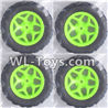 Wltoys 18429 Whole wheel unit(4 set)-Green