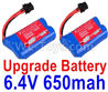 Wltoys 18628 Upgrade Lipo Batteries Pack,Upgrade 6.4V 800mAh Battery(2pcs)18628-0679,Wltoys 18628 Mods