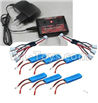 Wltoys 20404 Upgrade charger and Balance charger & battery(6pcs) & Upgrade 1-to-3 wire(2pcs)