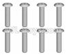Wltoys 20404 0634 Cross recessed pan head screws(8PCS)-ST1.7x9PB