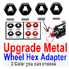 Wltoys 244016 Upgrade Parts Metal Wheel Hex Adapter.2 color you can choose.