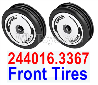 Wltoys 244016 Parts 244016.3367 Front Tire Set.