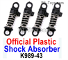 Wltoys 284010 Parts 4pcs Shock Absorbers Damper.K989-43.Official Plastic Shock Absorber.Total 4pcs. Wltoys 284010 Parts 4pcs Shock Absorbers Damper.K989-43.Official Plastic Shock Absorber.Total 4pcs.