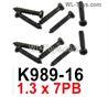 Wltoys 284010 Accessories K989-16 Screws.1.3x7PB screw set.Total 10pcs.