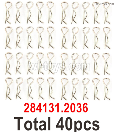 Wltoys 284131 284131.2036 40pcs RC Body Clips.R-Clips,RC Car body clips.