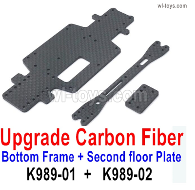 Wltoys 284131 Upgrade Carbon fiber bottom Frame and The Second floor plate.