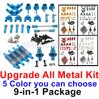 Wltoys 284161 Upgrade Parts All Metal Kit.9-In-1 Package.You have 5 color to choose.