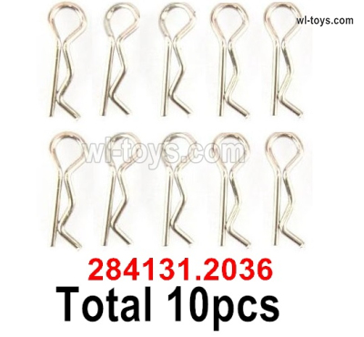 Wltoys 284161 Parts 284131.2036 RC Body Clips.R-Clips,RC Car body clips. Total 8PCS.