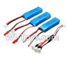 Wltoys A232 A242 A252 Lipo Batteries,7.4v 500mah battery(3pcs) & Upgrade 1-to-3 conversion Charging cable(1pcs)