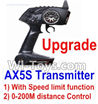 Wltoys A232 A242 A252 Upgrade AX5S Transmitter(With Speed Limit function,0-200M control)
