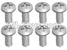 Wltoys A303 Screws L959-57 Round head self tapping screw(M2.6X8)-10pcs