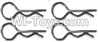 Wltoys A303 Clips,R-Clips R-shape Pin-1X22.2MM(4pcs)-K939-49