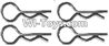 Wltoys A323 Clips,R-Clips for the Body shell,R-shape Pin-1X22.2MM(4pcs)-K939-49