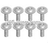 Wltoys A333-39 Spare Parts- Cross recessed round head screwS(M2.6X6 PWB)-8pcs,Wltoys A333 Rc Car Spare Parts Replacement Accessories,1:12 Scale A333 rc racing car Parts,On Road Drift Racing Truck Car Parts
