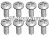 Wltoys A333-45 Spare Parts-L959-57 Round head self tapping screw(M2.6X8)-10pcs,Wltoys A333 Rc Car Spare Parts Replacement Accessories,1:12 Scale A333 rc racing car Parts,On Road Drift Racing Truck Car Parts