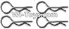 Wltoys A333-49 Spare Parts-K939-49 R-shape Pin- 1X22.2MM(4pcs),Wltoys A333 Rc Car Spare Parts Replacement Accessories,1:12 Scale A333 rc racing car Parts,On Road Drift Racing Truck Car Parts