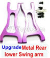 Wltoys A959B A959-B Upgrade Metal Rear lower Swing arm,Lower Suspension Arm(2pcs)-Purple Parts