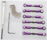 Wltoys A959B A959-B Upgrade Metal Connect buckle,Trolley(6pcs)-Purple Parts