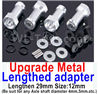 Wltoys A959B A959-B Upgrade Metal Lengthed adapter(4 set)-Lengthen 29mm-Silver