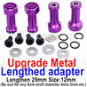 Wltoys A959B A959-B Upgrade Metal Lengthed adapter(4 set)-Lengthen 29mm-Purple