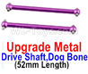 Wltoys A959B A959-B Upgrade Metal Drive Shaft,Dog Bone(2pcs)-Purple