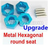 Wltoys A959B A959-B Upgrade Metal Hexagonal round seat(4pcs)(4pcs)-Blue Parts