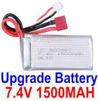 Wltoys A959B A959-B Battery Upgrade 7.4v 1500mah Battery with T-shape Plug Parts