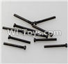 Wltoys A959 Screws-Round-head shape Screws-M2X17.5-(10pcs) Parts,(Both for A959 A959B)