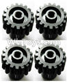 Wltoys A959 Upgrade motor Gear(4pcs)-0.7 Modulus-Black Parts,(Both for A959 A959B)
