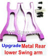 Wltoys A969-B Upgrade Metal Rear lower Swing arm,Lower Suspension Arm(2pcs)-Purple