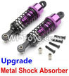 Wltoys A969 Upgrade Metal Shock Absorber(2pcs)-Purple