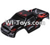 Wltoys A979-B Car canopy,Sheel cover-Black For Wltoys A979-B Rc Car Parts,High speed 1:18 Scale 4wd,2.4G A979-B rc racing car Parts,On Road Drift Racing Truck Car Parts